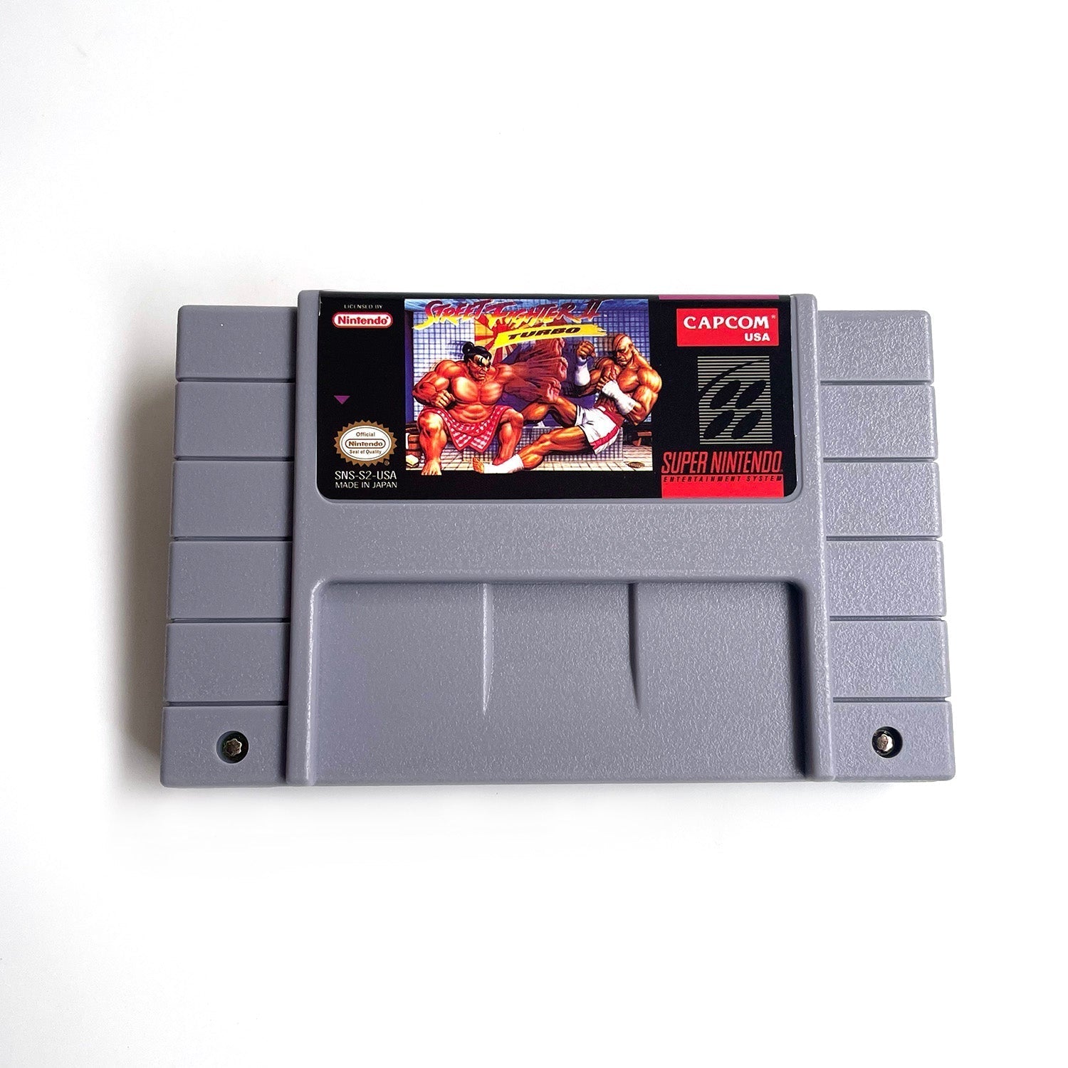 Street Fighter II Turbo – SNES Game Cartridge (With Tray, Box & Manual) - Romcarts