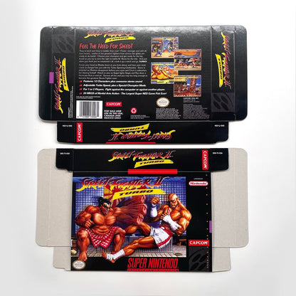 Street Fighter II Turbo – SNES Game Cartridge (With Tray, Box & Manual) - Romcarts