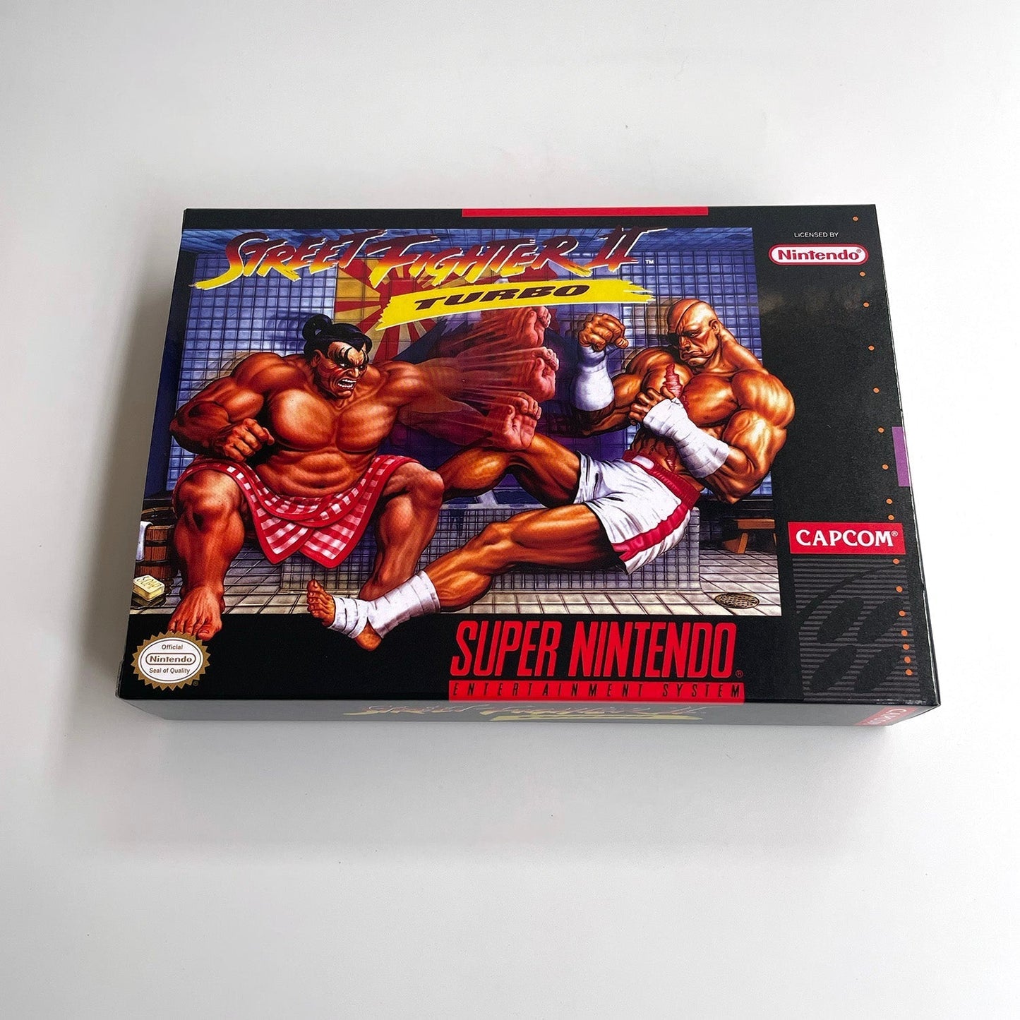 Street Fighter II Turbo – SNES Game Cartridge (With Tray, Box & Manual) - Romcarts