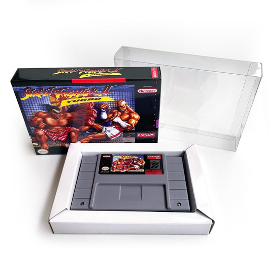 Street Fighter II Turbo – SNES Game Cartridge (With Tray, Box & Manual) - Romcarts