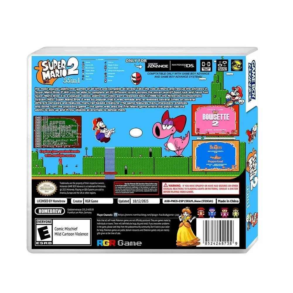 Super Brothers 2 – 55-in-1 GBA Adventure Game Cartridge (US English)