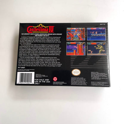 Super Castlevania IV – SNES Game Cartridge (With Tray, Box & Manual) - Romcarts