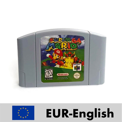 Super Mario 64 reproduction N64 cartridge – English
