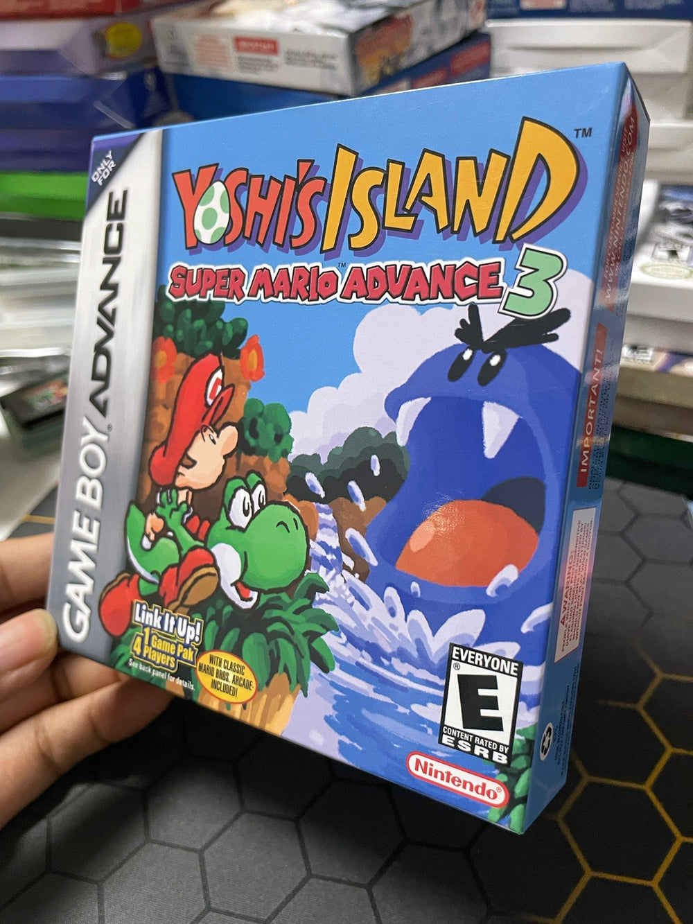 Super Mario Advance 3: Yoshi’s Island – GBA Game Cartridge (With Tray, Box)