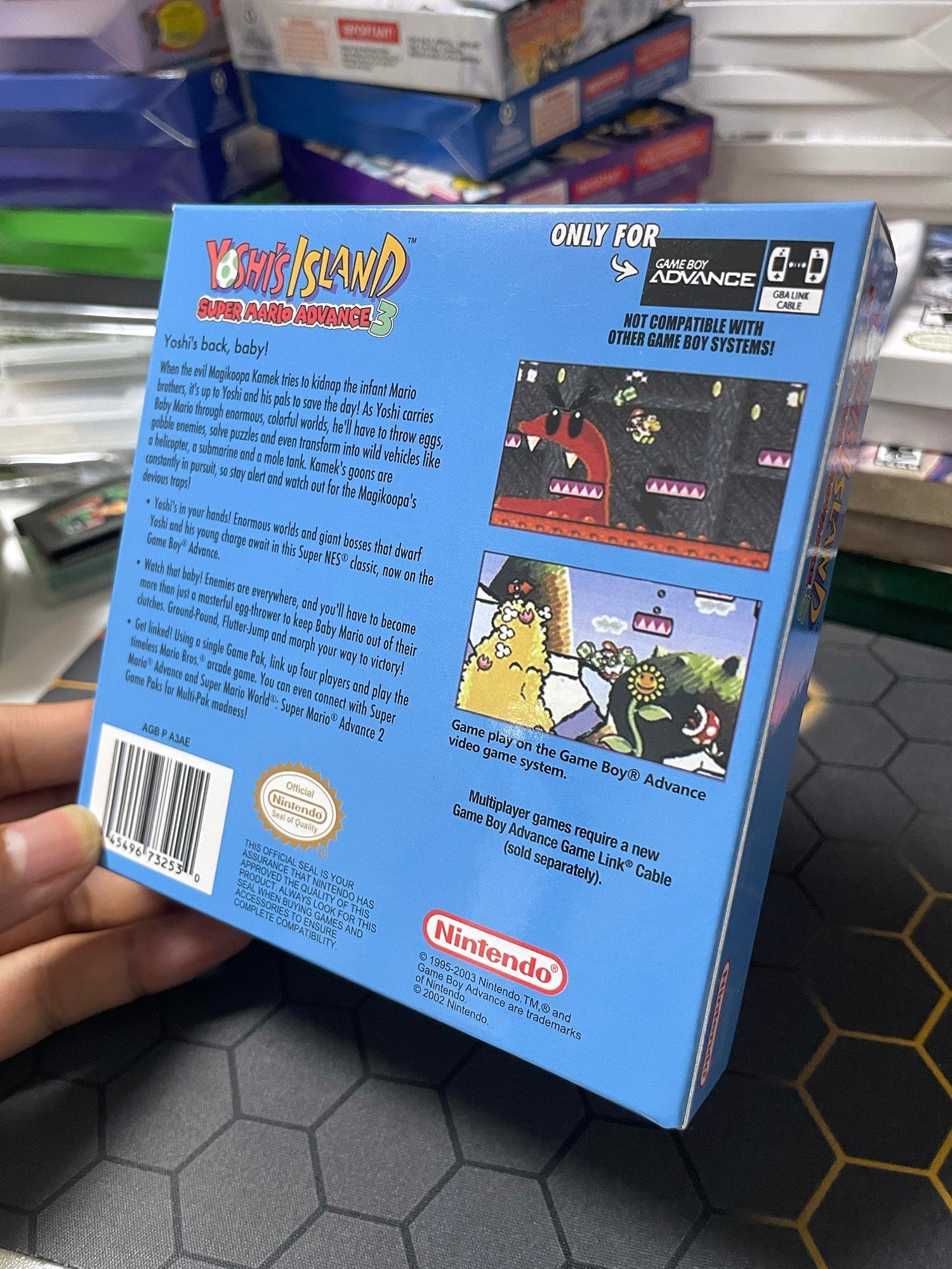 Super Mario Advance 3: Yoshi’s Island – GBA Game Cartridge (With Tray, Box) - Romcarts
