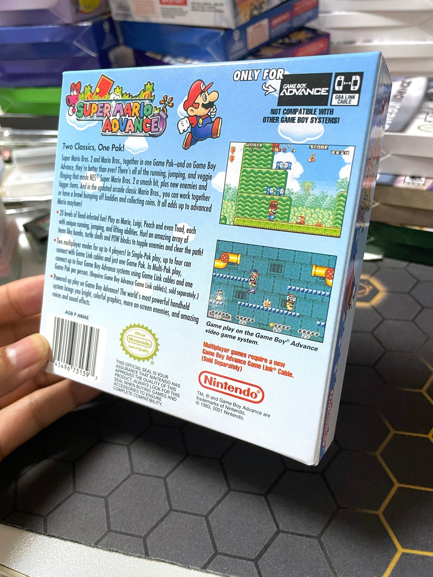 Super Mario Advance – GBA Game Cartridge (With Tray, Box) - Romcarts