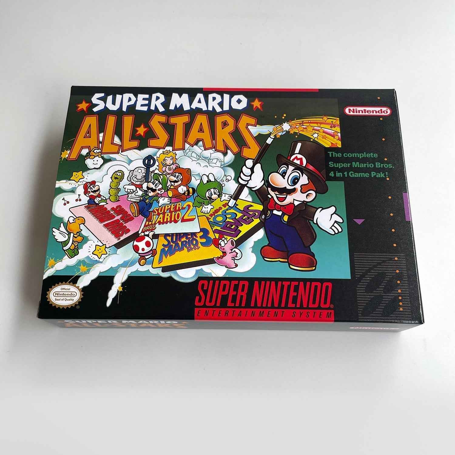Super Mario All-Stars – SNES Game Cartridge (With Tray, Box & Manual)