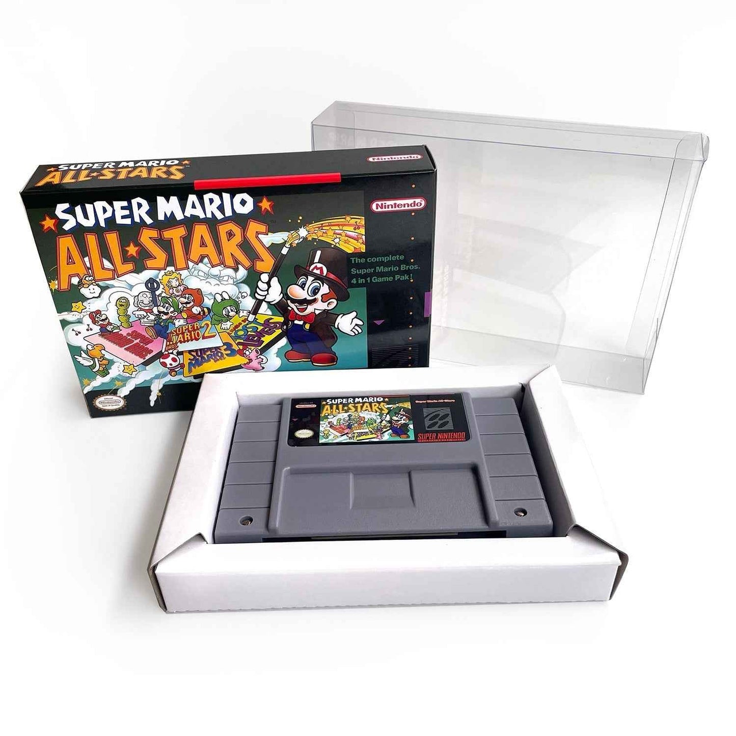 Super Mario All-Stars – SNES Game Cartridge (With Tray, Box & Manual)
