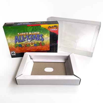 Super Mario All - Stars + Super Mario World – SNES Game Cartridge (With Tray, Box & Manual) - Romcarts