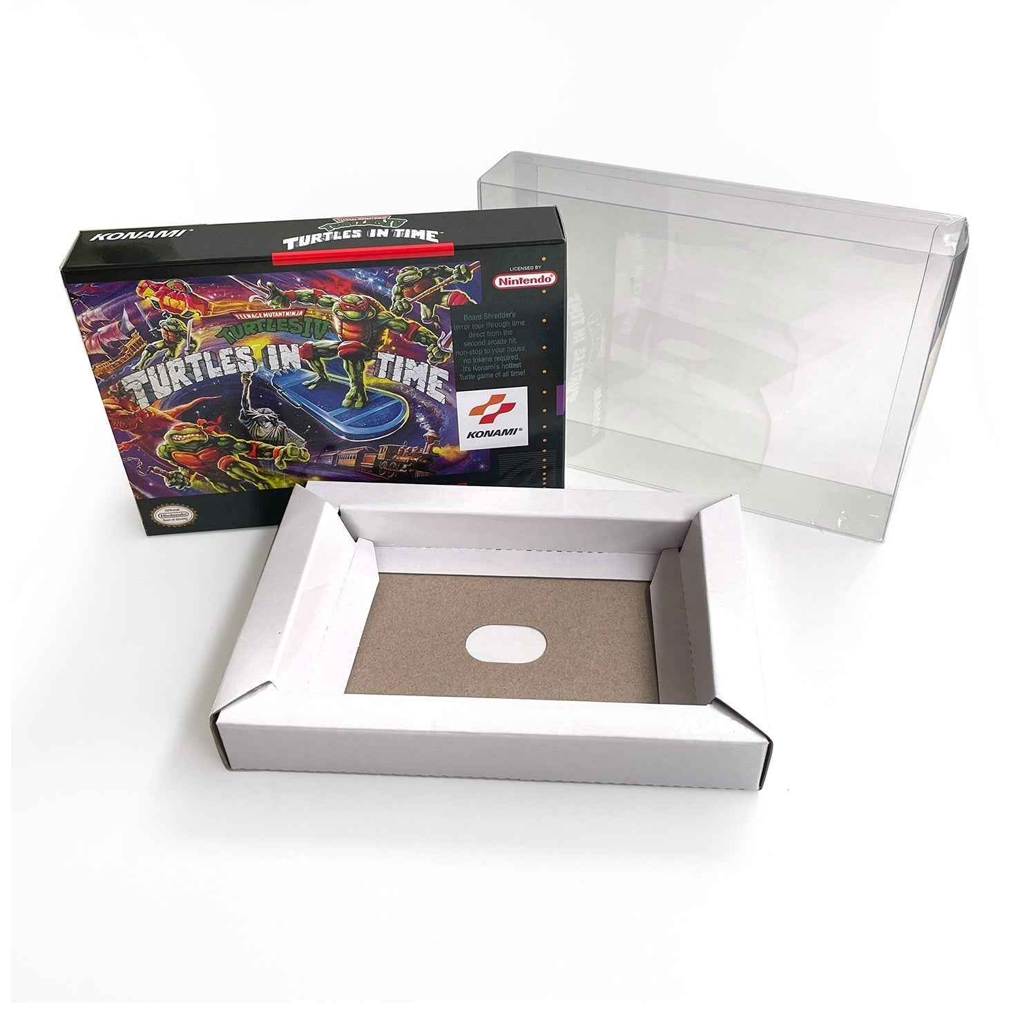 Teenage Mutant Ninja Turtles IV: Turtles in Time – SNES Game Cartridge (With Tray, Box & Manual)