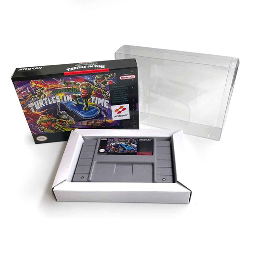 Teenage Mutant Ninja Turtles IV: Turtles in Time – SNES Game Cartridge (With Tray, Box & Manual)