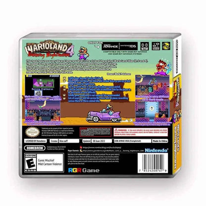 Wario Continent 4: Burning Nightmare – GBA Game Cartridge (With Box, No Manual)