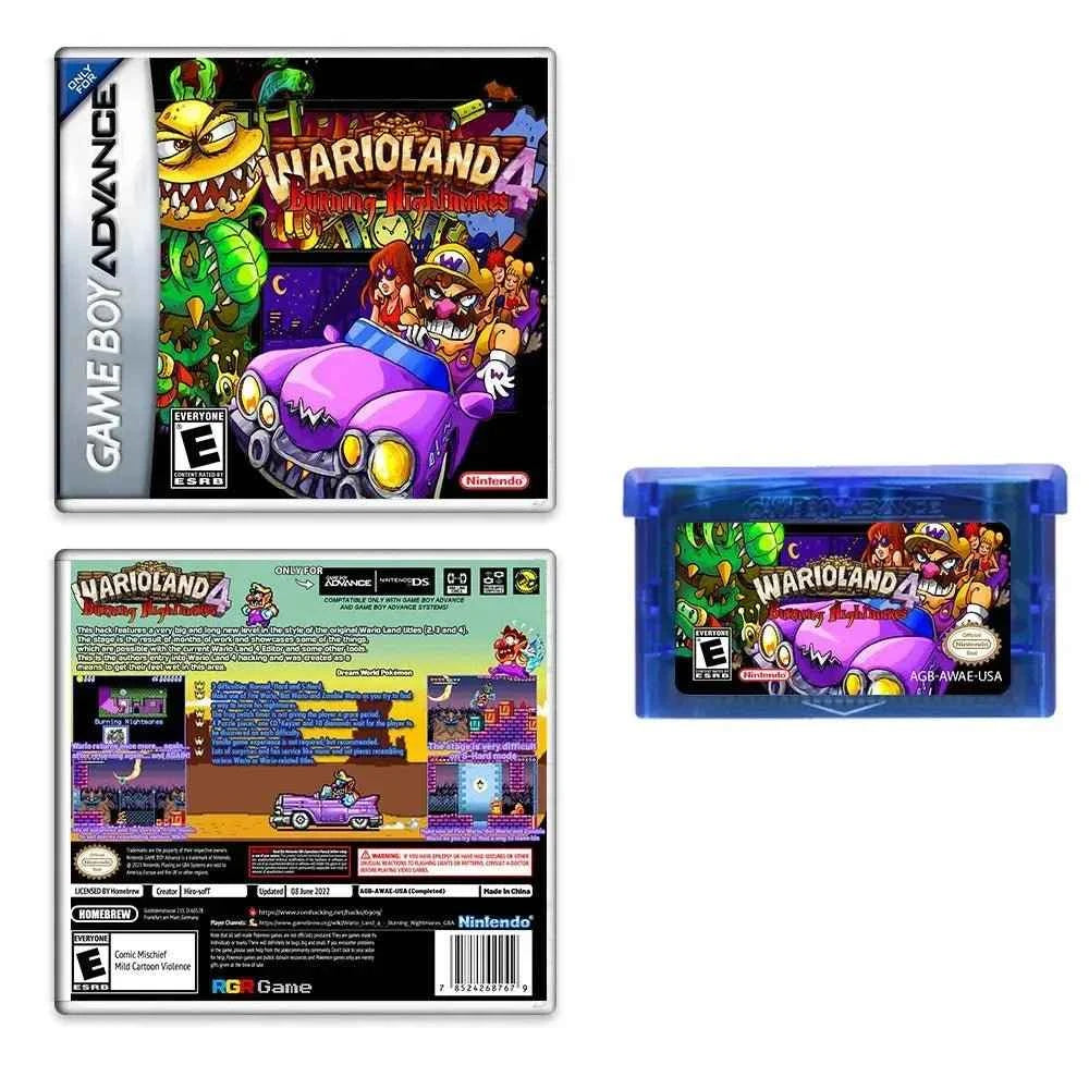 Wario Continent 4: Burning Nightmare – GBA Game Cartridge (With Box, No Manual)