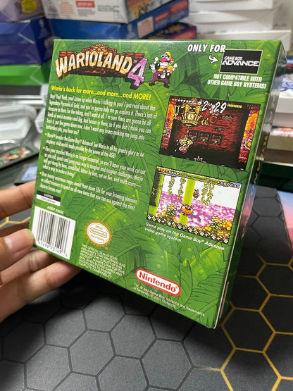 Wario Land 4 – GBA Game Cartridge (With Tray, Box & Manual) - Romcarts