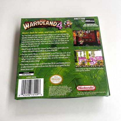 Wario Land 4 – GBA Game Cartridge (With Tray, Box & Manual) - Romcarts