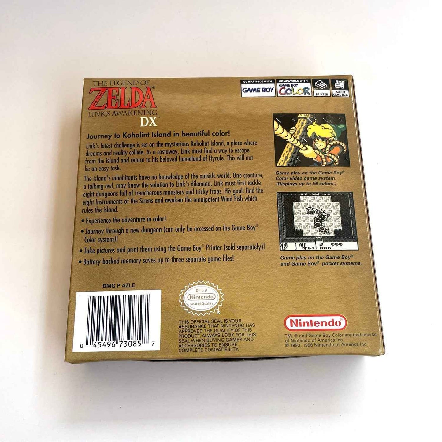 Zelda Link'S Awakening GBC Case & Cart