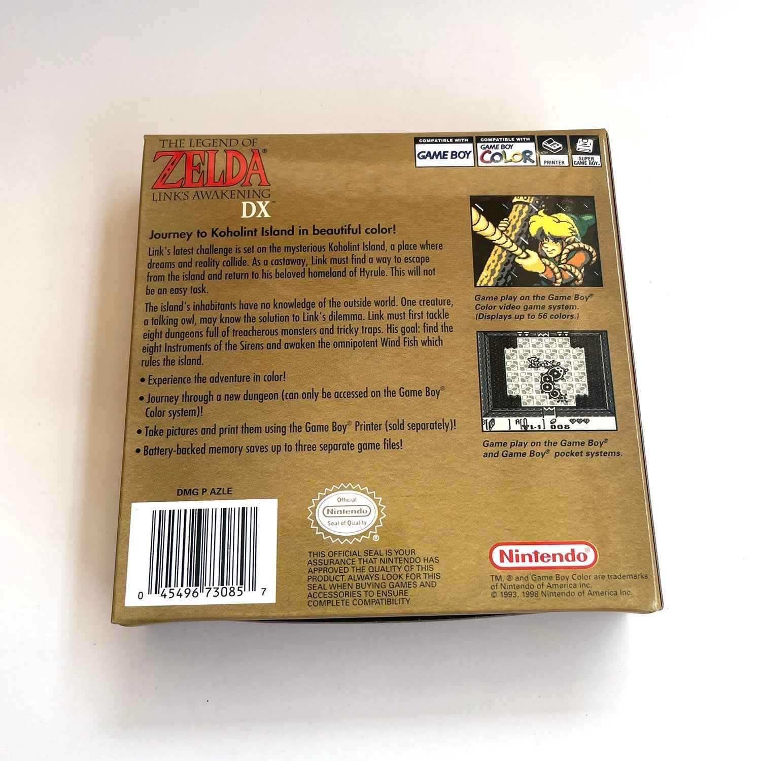 Zelda Link'S Awakening GBC Case & Cart