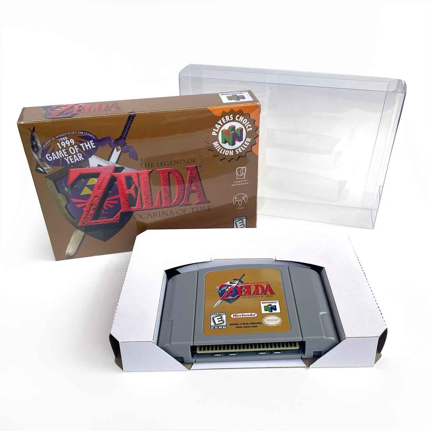 Zelda Ocania Of Time Game With N64 Case & Cart